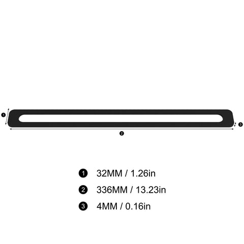 Upper Side Foam Gasket Replacement For Vacuum Sealing Machines Compatible With Megawise Models, shown in dimensions