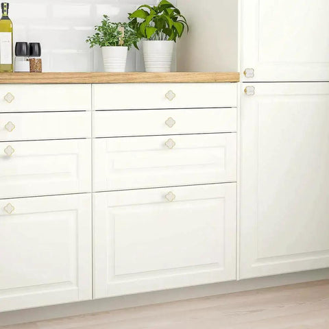 Kitchen cabinets with Four Leaf Clover Cabinet Knob Set 15 Pcs Zinc Alloy Pulls Gold Finish Clover Handles For Furniture.