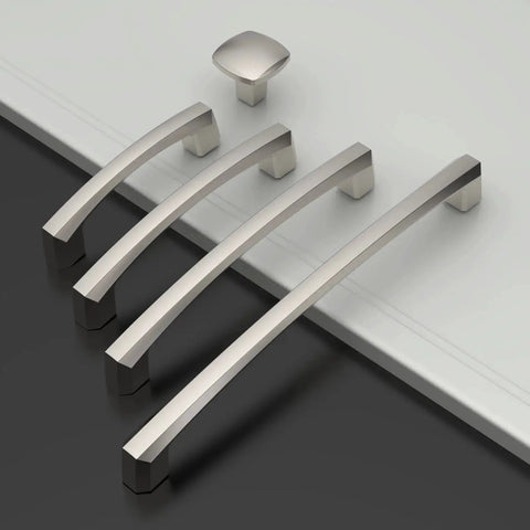 10 Pack Brushed Satin Nickel Cabinet Pulls For 5 Inch Hole Centers Durable Metal Construction Kitchen Cabinet Handles And Drawer Pulls