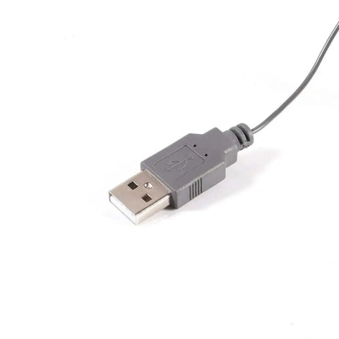 Close-up of USB Wired Infrared Sensor Bar gray USB plug for Nintendo Wii and Wii U, enhances motion tracking and controller sync