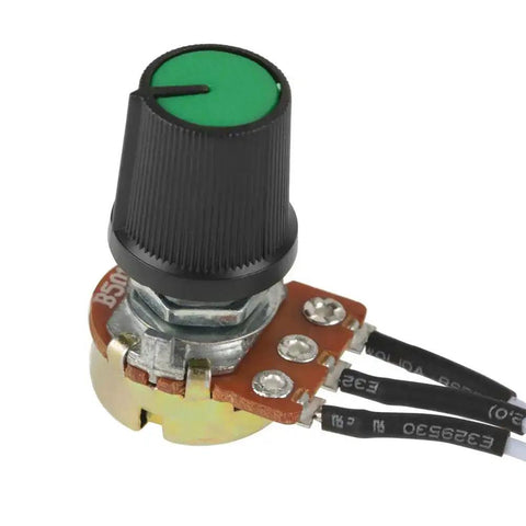 Adjustable 0 To 10V Analog Output Voltage Generator Module for PLCs and Microcontrollers close-up showing knob and connectors