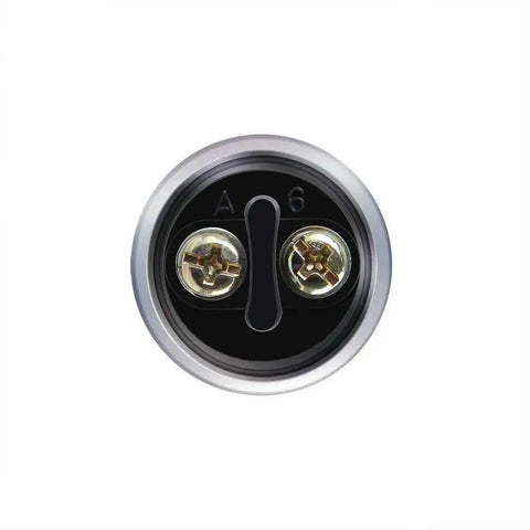 Back view of Beefy 12V 50A Waterproof Push Button Switch Universal Starter Horn Button with screw terminals for secure connection.