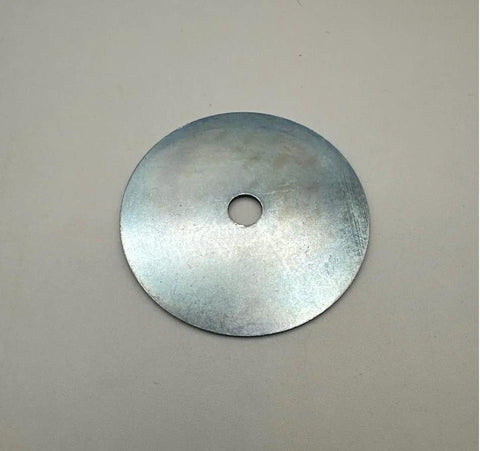 Fender washer, zinc-plated low-carbon steel, 3/8 in hole, 3 in outer diameter