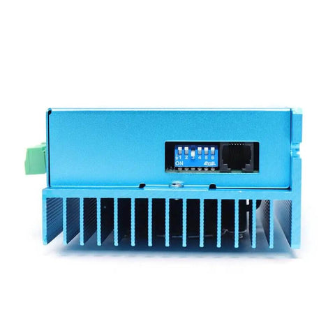 Closed Loop Stepper Motor Kit With 12NM Hybrid Servo Driver For CNC Engraving, blue servo driver front view