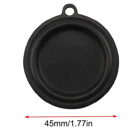Universal pressure diaphragm for water heater, black rubber, 45mm diameter