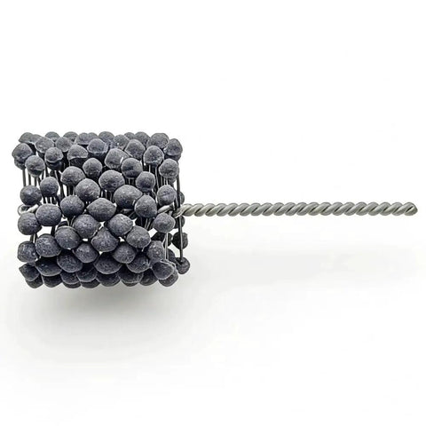 3 Inch Flexible Cylinder Hone Tool With 240 Grit Silicon Carbide Ball Brush for engine bore deglazing and cross hatching, side view.