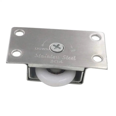 Sliding Door Roller Wheels Set 4 Pairs Nylon Wheel With Iron Shell Electroplating Finish for Closet Cabinet Wardrobe Doors