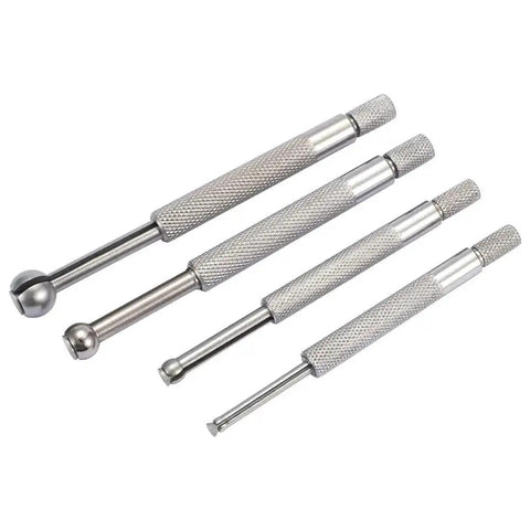 Durable Inside Bore Gage Set For Extra Long Reach In Deep And Shallow Holes And Slots With Full Ball, 4 Piece Metric Ranges