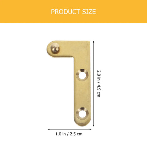 360 Degree Rotatable Door Pivot Hinges Set With Four L Shape Concealed Hardware And Screws For Bookcase Cabinet Window And Door