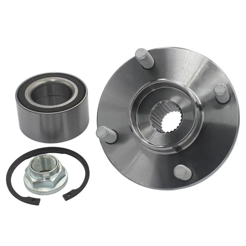 Front Wheel Bearing And Hub Assembly Kit For Ford Focus 2000 2011 4 Lug, Durable Replacement With Easy Install, Reduces Wheel Vibration And Noise