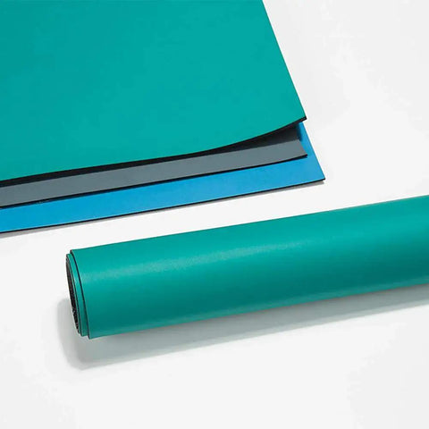 Pro Grade ESD Soldering Mat Roll for Electronics Repair Ultra Large 23.7 by 118 Inch Rubber Anti Static Desk Pad Green Tonchean