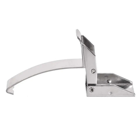 Side view of 3.92 Inch SUS304 Stainless Steel Draw Toggle Latch With Spring Hook, showcasing robust metal construction and latch mechanism.