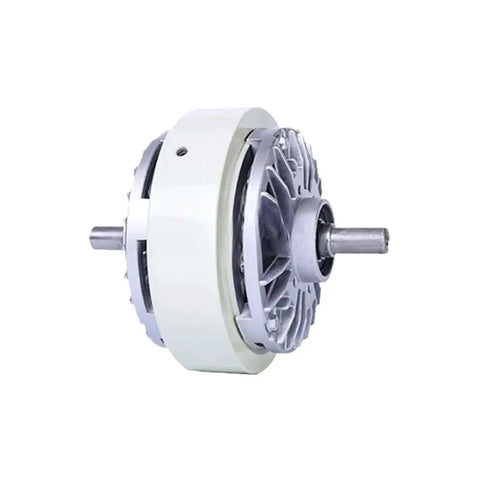 25Nm Twin Shaft Magnetic Particle Clutch Roll Up Type with Inflatable Shaft Brake for Heavy Duty High Tension Machines FL25A 1