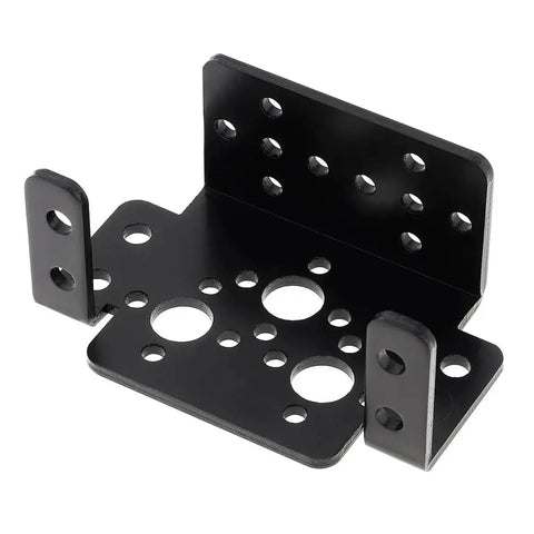 DiGiYes servo pan-tilt mount bracket, aluminum alloy, black, for MG995/MG996R