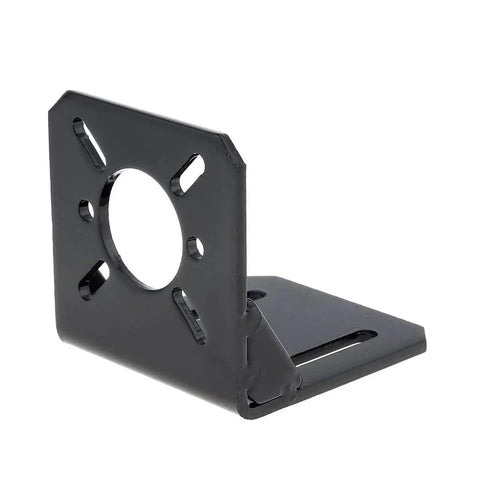 Heavy Duty L Shaped Motor Mounting Bracket For DC And Stepper Motors, 20mm To 31mm Mounting Holes, Alloy Steel 3mm, Pack Of 2