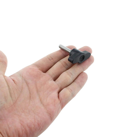 Set Of 4 Stainless Steel M6 Thumb Screws With Plastic Head, Z-Type T-Shaped Wing Knob Bolts, adjustable 25mm, shown in hand