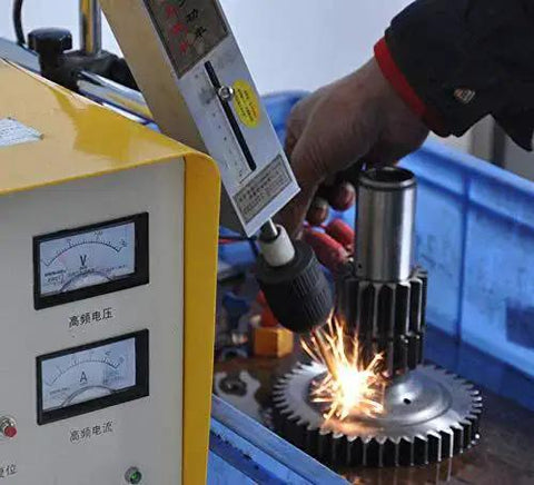 Grab And Go 800W Portable EDM Tap Burner For Removing Broken Taps 5/64 To 25/32 Inch with sparking on workpiece