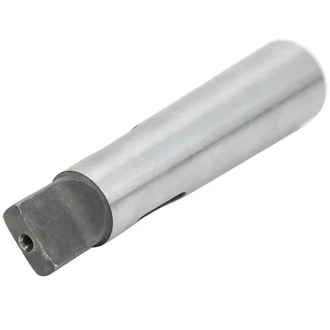 Taper drill sleeve reducing adapter MT3–MT2, metal cylindrical with darkened end and small threaded hole