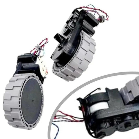 Left And Right Replacement Wheel Set For Ecovacs Deebot T20 X1 X2 T10 Omni Turbo Vacuum Cleaners, durable dual wheels close-up