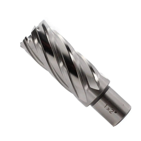 Engineered 1 Inch Cutting Diameter Annular Cutter For Magnetic Drill Press With 2 Inch Cutting Depth, 3/4 Inch Weldon Shank And 2 Flat