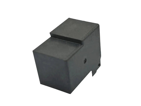 Black 12 Volt DC General Purpose Power Relay 30 Amp 4 Pin With Quick Connect Terminals for Auto and Industrial Use