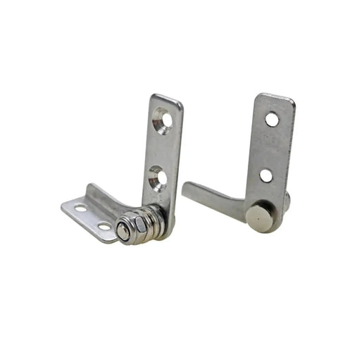 Stainless steel damping hinge with adjustable torque; two hinges shown.