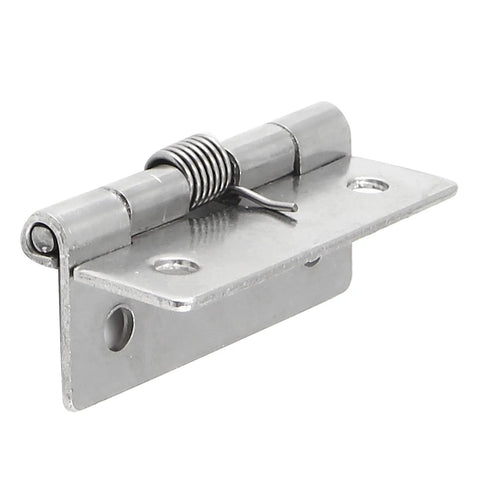 Luomorgo cabinet hinge, 2-inch stainless steel spring-loaded self-closing hinge with mounting plate