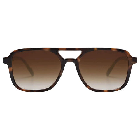 Retro Aviator Sunglasses For Women And Men Unisex Trendy Shades With Tortoise Frame And Brown Gradient Lenses UV400 Protection SJ2202 Classic Sun Glasses