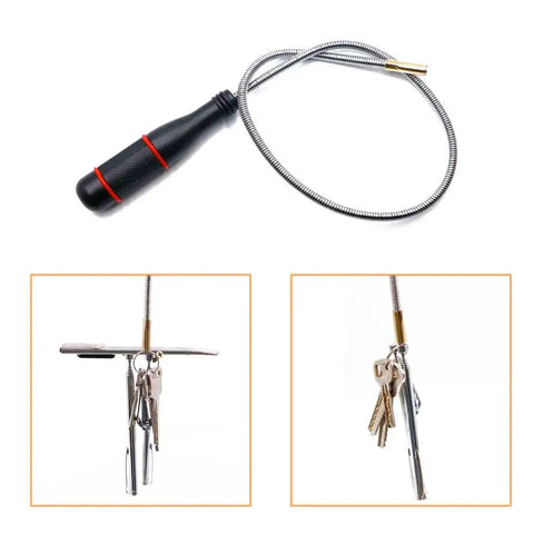 4 Pack Telescoping Magnetic Pick Up Tool Set For Retrieving Lost Metal Objects With Extendable Stainless Steel Tubes Bendable Curve