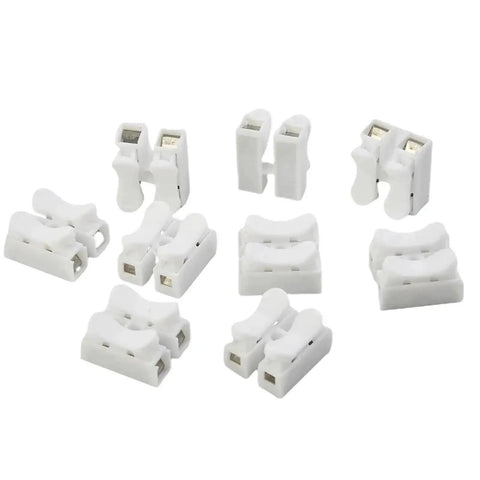 20 Pack Spring Wire Connector Cable Clamp Terminal Block Kit for DIY Wiring projects CH2 compatible, secure quick connects