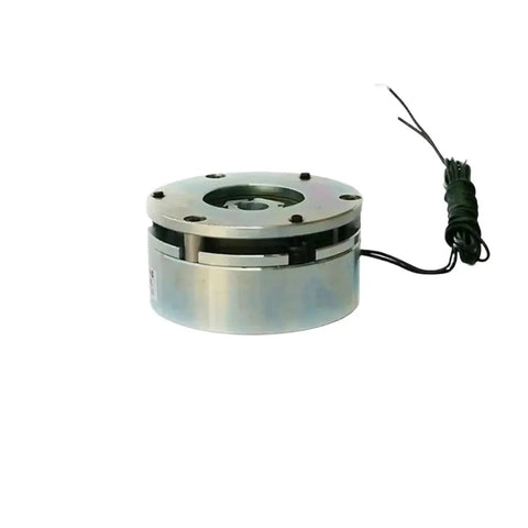 Micro galvanic electromagnetic power-off brake, metal round housing with flange, wired lead