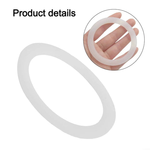 Silicone Gasket Seal For Coffee And Espresso Moka Pot Stove Top O Ring Replacement With Flexible Inner Diameters 39 42 50 54 63 73 Mm Fits 1 Cup To 12 Cup Moka Express Pots White