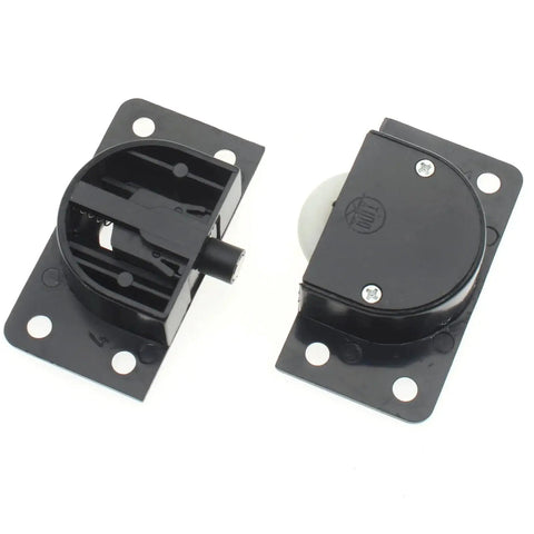 Cabinet Wardrobe Sliding Door Pulley And Wheels Hardware For Quiet Operation, Built In Metal Bearing Structure, Black, 58x31mm