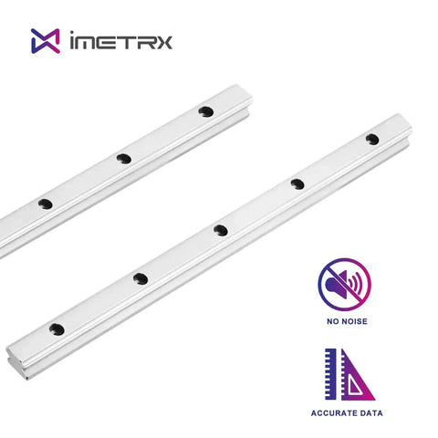Beefy 2 HGR20 Linear Guide Rails in rust-resistant steel for 3D printers and CNC, 1500mm length, shown side by side.