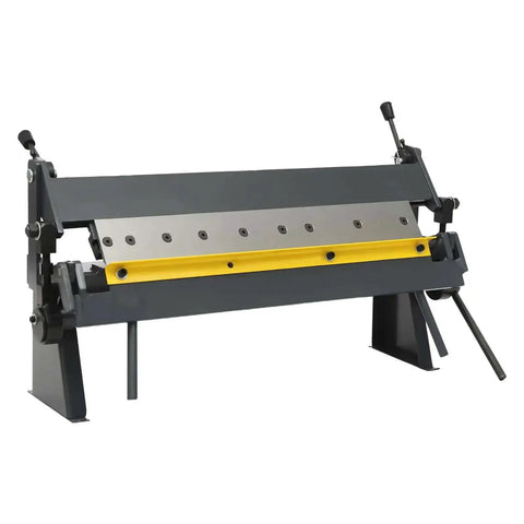 24 Inch Pan and Box Brake Heavy Duty Sheet Metal Bender With Removable Fingers, metalworking tool for bending carbon steel and aluminum
