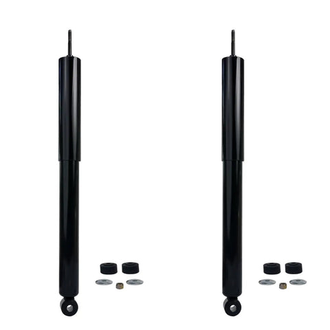 Rear shocks from the Front Suspension Kit 10pc For Mazda Tribute, Ford Escape, Mercury Mariner, showing two black shock absorbers.
