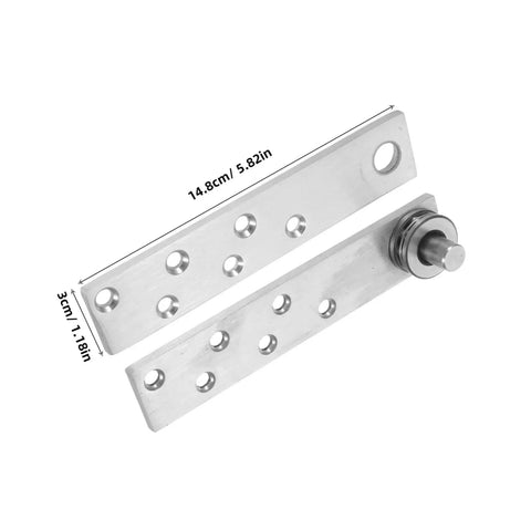 Hideaway Heavy Duty Stainless Steel Hidden Door Pivot Hinges For Solid Wood Doors Bookcase Secret Cabinet Design size view