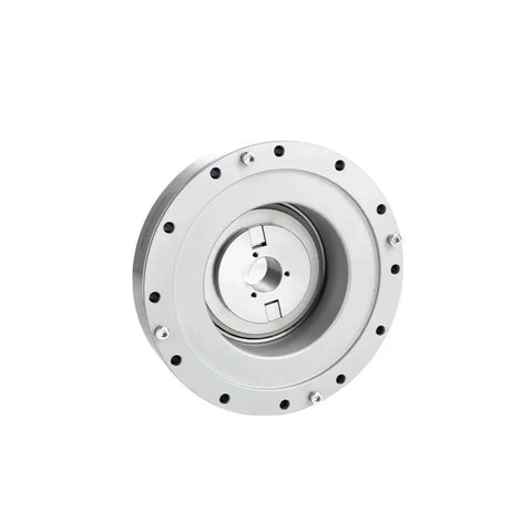 Strain Wave Gear Reducer HS32I for robotics and precision automation, compact design, front view, multi-tooth meshing, flexible bearings