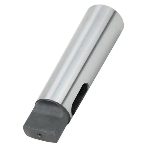 Taper reducing drill sleeve MT5 to MT4, silver steel, square-drive end