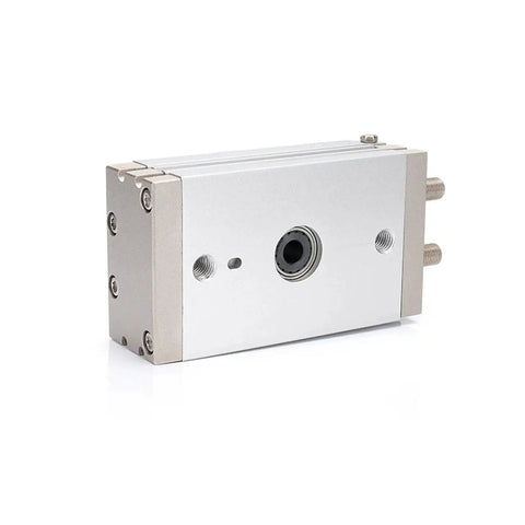 MSQB Series 0 to 180° swing rotary pneumatic actuator, aluminum body with dual side ports and output bore