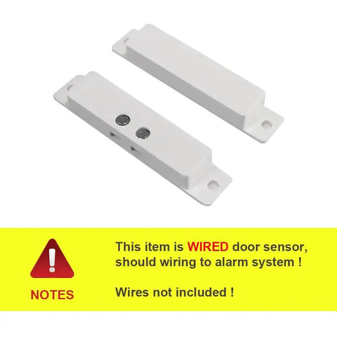 Four Pack NC Wired Door Alarm Magnetic Contact Sensor With Double Sided Tape For Easy Install Normally Closed Security Sensor