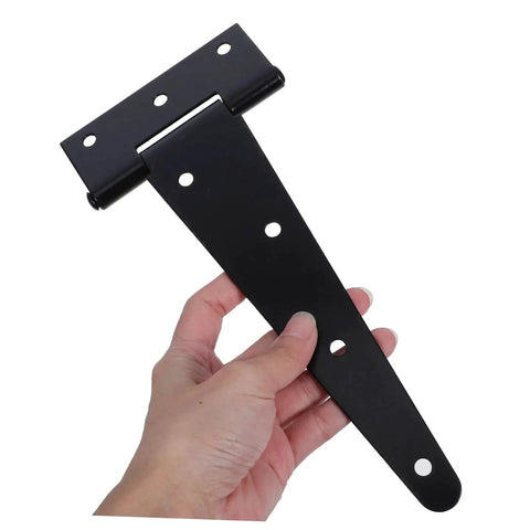 Heavy Duty Gate Hinge With Slotted Design For Wooden And Vinyl Gates Highly Durable Iron Construction Adjustable For Easy Installation And Precise Angle Alignment Outdoor Gate Hardware For Enhanced Door Stability And Max Load Bearing Capacity NAMOARLY shown in hand