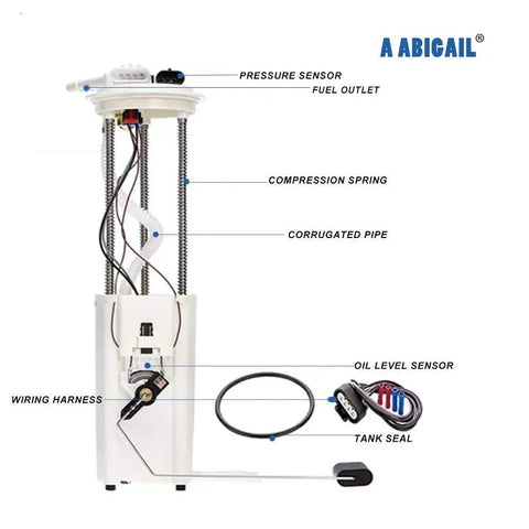 Drop In Fuel Pump Assembly Replacement For 1997 Through 2002 Chevy S10 Pickup GMC Sonoma And 1997 Through 2000 Isuzu Hombre V6 4.3L OE Grade Quality Direct Fit Reliable Fuel Delivery Replaces E3952M And Other OE Numbers showing various components