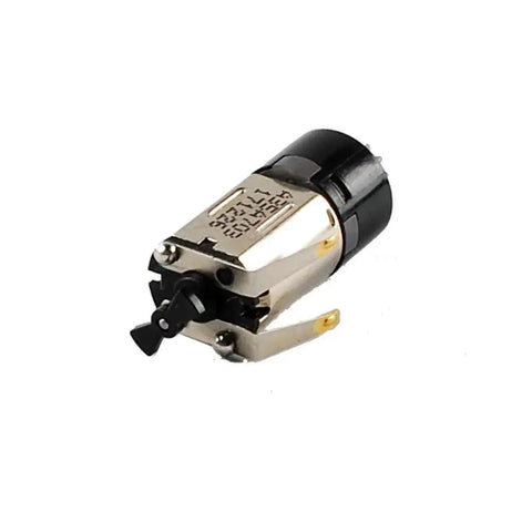 Micro Planetary Gearbox DC Motor For DIY Robots High Torque At 3V To 5V, compact motor with gear visible, metal and black components
