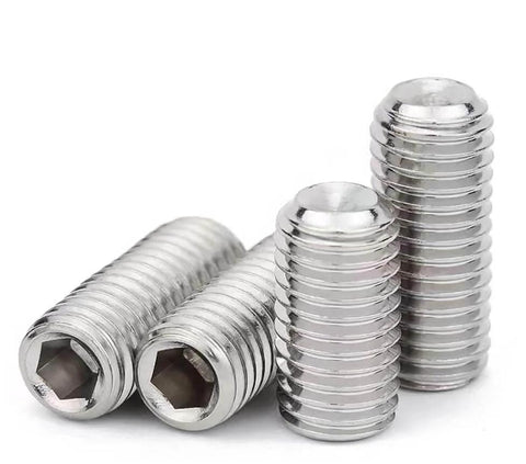 Durable M4-0.7x6mm Hex Socket Head Cup Point Set Screws Internal Hex Drive Grub Screws 304 Stainless Steel for DIY Hardware