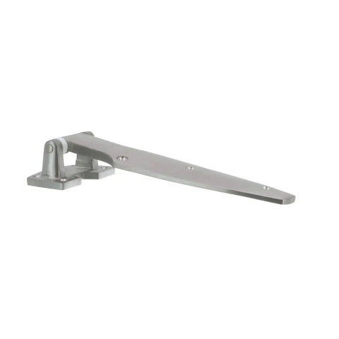 1-5-8 Inch Offset Satin Stainless Steel Heavy Duty Walk-In Cooler Door Hinge, corrosion-resistant for marine cold rooms and truck bodies.