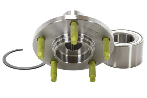 Front Wheel Bearing Hub Assembly Repair Kit Left or Right Replacement for Ford Escape 2001 to 2012 shown with components