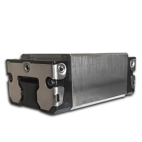 Corrosion resistant ball slider block R162149370, sealed slide unit shown in side view, precision ball bearing carriage for robotics