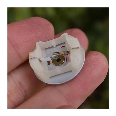 Close-up of DC 12V 30 RPM electronic starter with planetary gearbox and full metal drive system, for robotics and DIY projects.