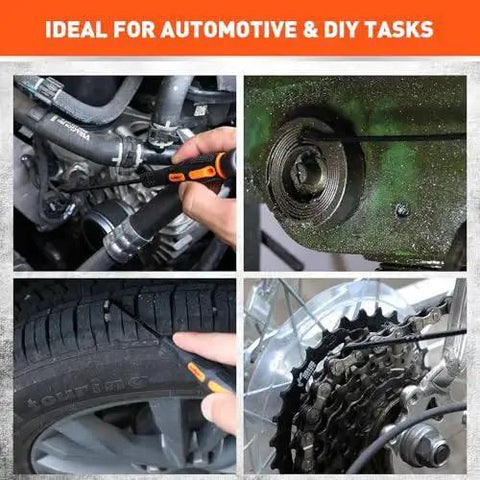 Professional 8 Piece Hook And Pick Set For Automotive Precision Work With Oil Seal Puller And O Ring And Gasket Removal Tools in use